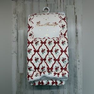 Bow Fancy Red Rose Baby Girl Blanket 30"x40"